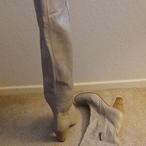 Italian knee high leather boots size 7.5